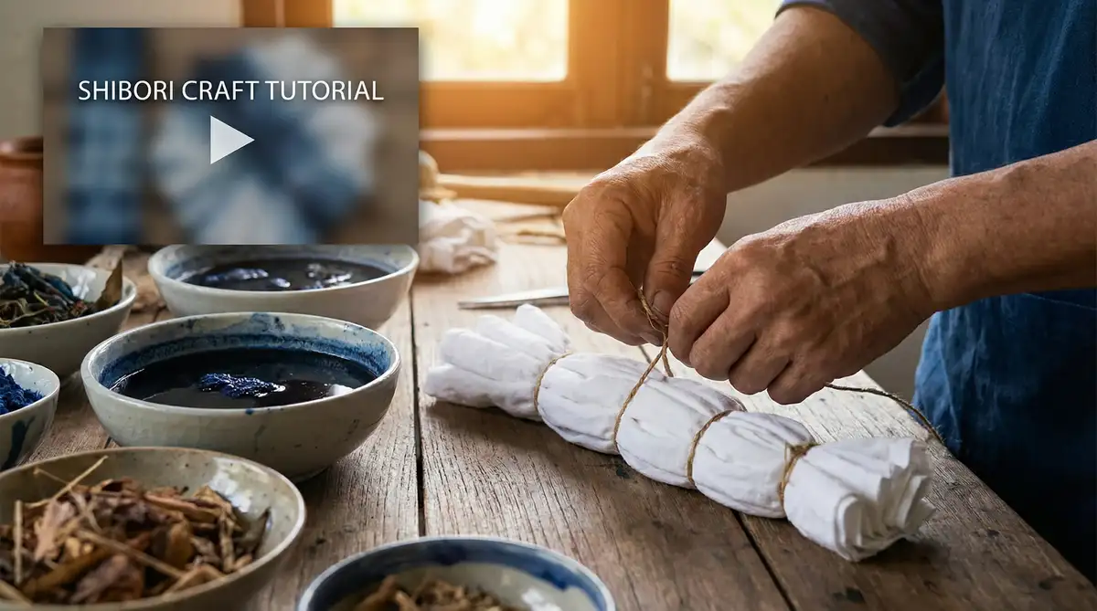 植物染教学：扎染基础技法 | 麻豆传媒