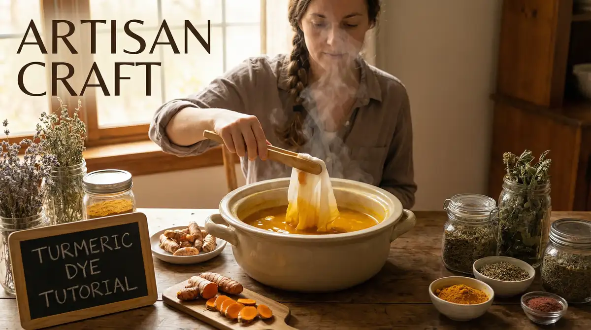 植物染教学：姜黄染色技巧 | 麻豆传媒